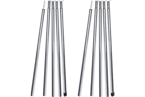 MI CASA Tent Tarp Poles Set of 2, Universal Telescopic Adjustable Aluminium Camping Awning Poles Tent Accessories for Headroom Canopy Porch Sun Shade Sail