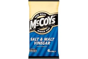MCCOY'S Mccoy by Ridge Cut Patate Fritas di sale e aceto 6 x 30 g