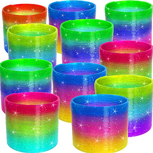 German Trendseller® – Magische – ⁂ Glitzernde ⁂ – Regenbogenspirale ┃ -NEU- ┃ Kindergeburtstag ┃ Mitgebsel ┃ inkl. ☆ Glitzer ☆ – Effekt ┃ Regenbogen – Spirale - 7