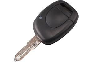 Heart Horse 1 Bouton Coque de Clé Plip de Télécommande Coque avec NE73 Lame pour Re-Nault Twingo Clio 2 Master Kango 1