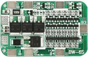 Litiumbatteri skyddskort, batteri skyddskort, 6S 15A 22 V 24 V skyddskort litium laddare PCB BMS skyddskort batteriskyddskort