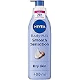NIVEA Body Lotion for Dry Skin, Shea Smooth, with Deep Moisture Serum, 48H of Indulging Moisture Care, 400ml