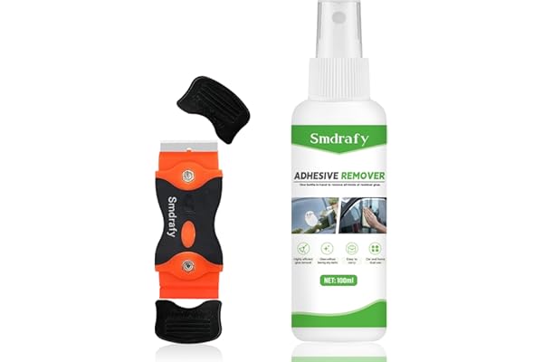 Smdrafy Dissolvant Colle, Decolle Etiquette, Dissolvant D'adhésif, Élimination Rapide des Étiquettes, Enlever les Étiquettes et les Résidus de Colle, Aucune Trace de Colle, 100ml