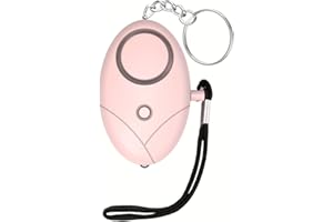 SPORT INN Llavero Alarma Personal 130dB con Luz LED Estroboscópica – Seguridad y Autodefensa para Mujeres, Niños y Ancianos – Botón de Pánico, Dispositivo de Emergencia y Defensa Personal Portátil (Rosae)