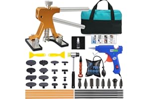 RANDALFY Auto Karosserie Dellenentferner Kit - Werkzeug für die Dellenreparatur ohne Lackieren mit Golden Dent Puller, Auto Dellenentferner Werkzeug für Auto Dellen Entfernung/Hagelschaden Dellen/kleine Dellen