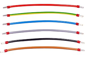 ALPTEG Verdrahtungsbrücken H07V-K flexibel 125mm 265mm 365mm 500mm 1000mm schwarz, blau, grün, gelb, grau, braun, rot 6mm² 10mm² 16mm² (10mm² 365mm Blau isoliert)