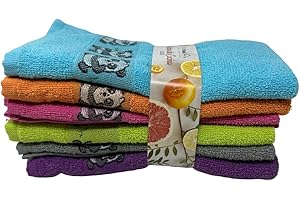 KIMBATEX TEXTIL HOGAR TIENDA Kimbatex Paños de Cocina Rizo 100% Algodón, Trapos de Cocina, 50x50 cm Muy Absorbentes, Suaves y Resistentes (Liso, 6)