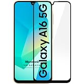 Microsonic Samsung Galaxy A16 Tam Kaplayan Temperli Cam Ekran Koruyucu Siyah [Galaxy A16 ile Uyumlu Ekran Koruyucu - Siyah]
