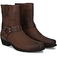 Delize Men's Black Brown Riding Boots 63650