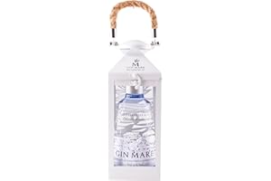 ‎GIN MARE Gin Mare - Der mediterrane Gin - Laterne Geschenkset - Würzig-aromatisch inspiriert von der einzigartigen Geschmackswelt der Mittelmeerregion - 0.7L/42.7% Vol.
