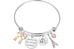 KEYCHIN Porte-clés Marie Cat Aristochats pour fans de film Marie Is My Spirit Animal Bijoux pour la famille et les amis