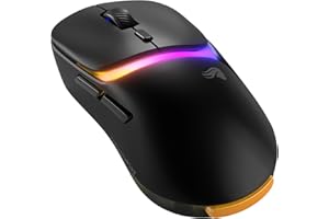 GLORIOUS Gaming – bezprzewodowa mysz gamingowa Model D3 – Wymienne baterie InfinitePlay, raportowanie 8k, przełączniki optyczne na 130M kliknięć, ultralekkie 69 g, Sensor optyczny 30k DPI, RGB – czerń