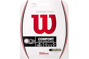 WILSON Bobine de Cordage pour Raquettes de Tennis, Sensation, Calibre 16 (1,30 mm), Vert Fluo, WR830180116