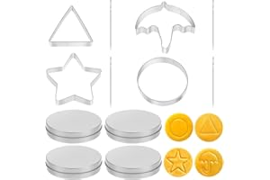 DONGCILL 8 Pezzi Coreano Zucchero Candy Making Strumenti, Strumenti Coreani per la Creazione di Caramelle di Zucchero, Ombrello, Stella, Cerchio, Triangolo, Sfida dei Biscotti del Gioco