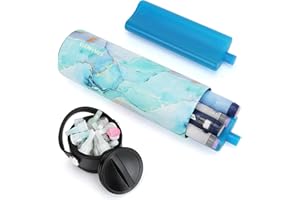 YOUSHARES Insulin Cooler Travel Case - Portable Insulin Pen Case 48H Cooling, TSA Approved Medicine Cool Bag with Ice Pack for Diabetes Supplies, Holds 1-5 Insulin Pens (Marble Green)