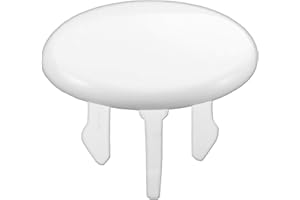 KNOPPO® Waschbecken Überlauf Abdeckung, Überlaufblende - Cap (weiß)