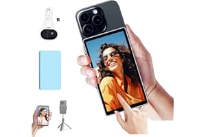 Shimbol CP5 Telefon-Vlog-Selfie-Monitor-Bildschirm, 5 Zoll 1080P Touchscreen-Monitor, 2,4 G/5 GHz 164 Fuß kabellose Übertragung mit Bluetooth-Fernbedienung für iPhone Vlog Selfie-Monitor-Bildschirm
