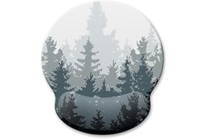 Atufsuat Ergonomisches Mauspad mit Handgelenkstütze, Memory-Schaumstoff, Handgelenkauflage, niedliches Computer-Laptop-Büro, Schmerzlinderungs-Mauspad für Gaming, Arbeit, Frauen, Mädchen