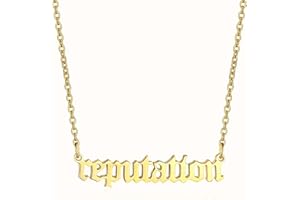 South Coast Jewellery TS Swiftie Stainless Steel Gold Necklace with chain Accessory Merch