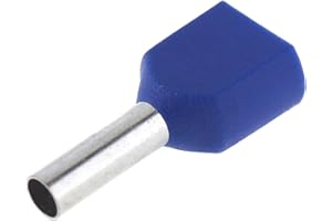SeKi Zwillingsaderendhülsen 2x2,5mm², Blau – 100 Stück | Isolierte Twin Aderendhülsen für sichere Kabelverbindungen | Ideal für Elektroinstallationen, Schaltschrankbau & KFZ | Hochwertige Verarbeitung