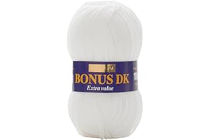 Sirdar Hayfield Bonus DK Double Knitting, White (961), 100g