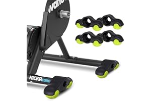 Rumsfel Adaptadores de Pies de Ciclismo para Interiores, Adaptadores de Patas Basculantes para Ciclismo de Interior, 4 Adaptadores con 8 Pelotas de Tenis, Accesorios para Wahoo Kickr Core 1