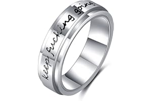 MOROTOLE 3 Stücke Edelstahl Fidget Spinner Ring Wikinger Ringe für Männer Drehbare Wikinger Runen Ringe Angst Vintage Ring Set