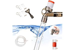 STARROAD-TIM Aquarium Kiesreiniger-Kit Aquarium Reiniger Aquarium Wasserwechsel Aquarium Bodensauger Mulmsauger Aquarium Kiesreiniger-Wasserwechsler Aquarium (Black)…