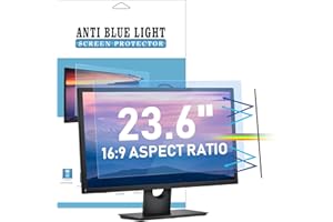 LAMA - Filtro universal para pantalla de ordenador de 23,6" ( 522 mm x 294 mm), protector de pantalla con bloqueo de luz azul, antirreflejos, protección ocular antiUV, reduce la fatiga ocular