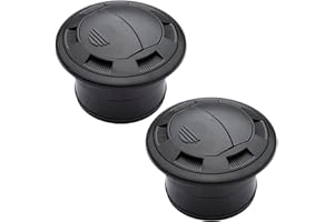DESCONOCIDO Swgaunc 2 unidades de salida de aire de 75 mm para coche, autobús, caravana, caravana, accesorio universal para el interior del coche, cubierta de ventilación Outletr