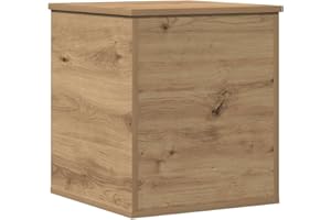 vidaXL Aufbewahrungsbox Artisan-Eiche 40 x 42 x 46 cm Holzwerkstoff, Moderner Wohnraum, rechteckige Truhe, langlebige Aufbewahrung, stilvoller großer Koffer, vielseitiger Organizer