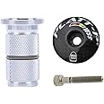 PLATT Carbon Ahead Cap Stem Headset Cap with Aluminium Alloy Compressor Expander 1 1/8 Inch