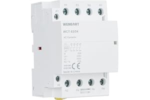 Wengart Contacteur modulaire WCT-63,contacts 4P 4NC,AC230V 63A,contrôle précis,haute efficacité et économie d'énergie,améliore l'efficacité du système électrique