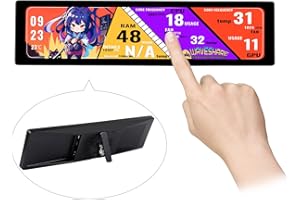 Waveshare 11.9inch IPS Touch Screen, 320x1480 Pixel, Toughened Glass Panel, HDMI Interface, with Hi-Fi Speaker, Collapsible Stand&Metal Case, for Raspberry Pi Screen also for Jetson Nano/Core3566/PC