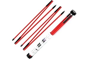 Wuandjun Golf Alignment Stick, 2 Pack Swing Trainer Tool, Collapsible Alignment Stick for Improved Alignment, Aim, Putting Practice, Full Swing Training, and Posture Correction