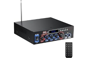 PROZOR 800W Bluetooth Förstärkare HiFi Stereo Ljudförstärkare Trådlös Audio Amplifier Mini Digital Musikförstärkare med FM Ra