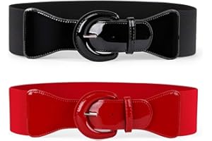 JASGOOD Women Wide Stretchy Vintage Belts Dress Elastic Waist Belts for Women Dress