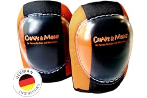 CHAPS & MORE Gel-Knieschoner für die Arbeit I ringsum weiche Schäume I sehr flexibel durch abgerundete Kappe I für Bau Garten Fliesenleger Handwerk Industrie I Deutsches Engineering