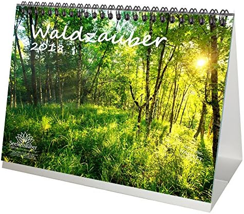Premium Kalender/Calendar 2018 – DIN A5 – Woodland Wonder – Forest – Trees – Table Top Tree – , 1 and 1 Christmas Greeting Card – Edition Soul Magic Gift Set