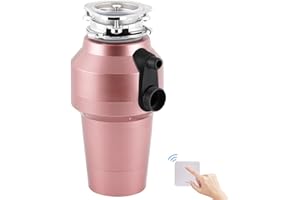 BAOSHISHAN Unidad de Eliminación de Residuos de Comida con Interruptores Inalámbricos 1200ML Unidad Trituradora de Residuos para Fregadero, 6 Niveles de Trituración