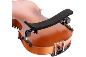 Fansjoy Almohadilla Violín 4/4, Premium Aluminio Aleación Resto de Hombro Violin, Costilla Violin Mentoneras para Violín 4/4 con Espesar Cómodo Almohadilla de Espuma & Pies de Altura Ajustables