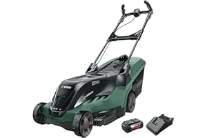Bosch Home and Garden Akku Rasenmäher AdvancedRotak 36-850 (36 Volt, 1x Akku 6,0 Ah, Schnittbreite: 44 cm, Rasenflächen bis 850 m², im Karton), Neues Design | Advancedrotak