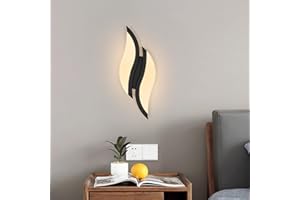 Toolight Applique Murale Intérieure LED 12W 1350LM, Lampe Murale Moderne 3000K Lumière Blanche Chaude, Acrylique Luminaire Mural pour Chambre à Coucher Hall d'Entrée Salon Escaliers