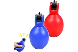 Cerioll Sifflet À Main, Sifflet Poire Professionnel, 2 Pièces Whistle Arbitre, Facile À Transporter, pour Arbitre Ou Dressage Chien, pour Sports Basketball Football, 12x 6.5cm