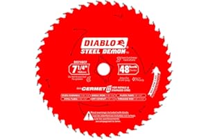 Diablo Steel Demon Cermet II - Lama per sega con triplo chip e rivestimento Perma-Shield, ideale per il taglio di metalli medi, diametro 19,8 cm, 48 denti TCG, D0748CF