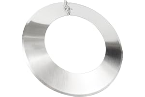 Beekeg Rosetta di copertura/rosetta per stufa, in acciaio inox, per canna fumaria, per stufa, tubo di scarico (DN 150 mm)