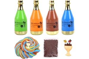 SIMUER Bottiglia Butter Slime Kit, 4 Color Cloud Slime Fai-da-Te Fluffy Slime, Argilla e pasta modellabile Soft Clay Putty Giocattolo di Fango profumato Bambini Adulti
