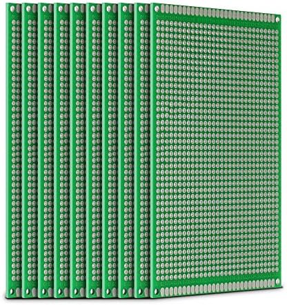 BENGIX Double Side Circuit Board Plated Through PCB Board, 8cm*12cm, 10pcs