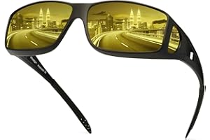 URUMQI Polarised Sunglasses Over Prescription Glasses for Men Women, Wrap Around Sun Shades for Driving Fishing, UV400 Protection