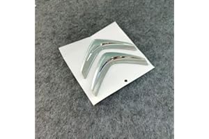 GIAEYHM POCHY Coche Emblema Insignia Logo para Citroen C2 2003-2009,3D Metálico Capo,Delantero, Frontal,Trasero,Maletero Embellecedores y Accesorios para carrocería,GreyA